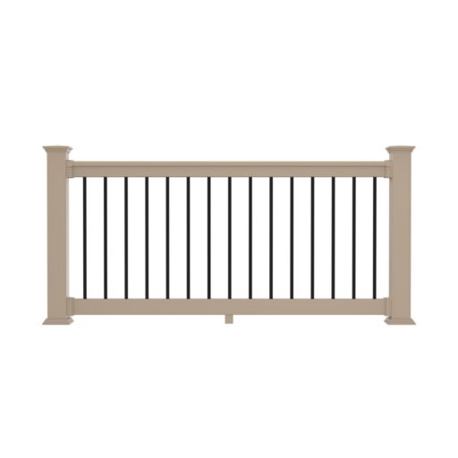 Finyl Line™ with Black Round Aluminum Balusters